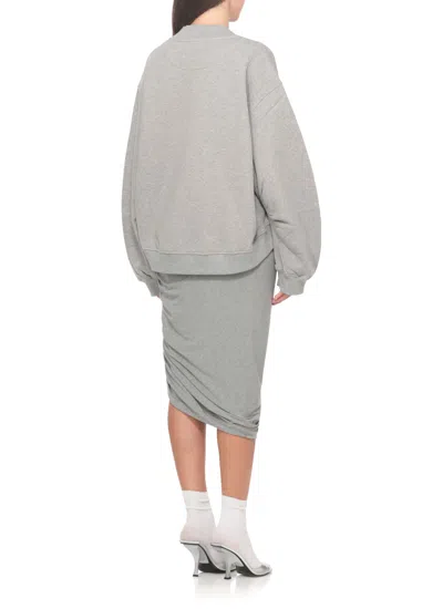 Attico Sweatshirt In Gray