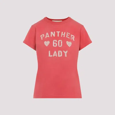 Valentino Crew Neck Graphic Print Short Sleeves Top In Red
