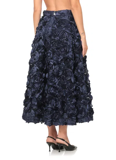 Rotate Birger Christensen Rotate Maxi Sun Skirt In Blue