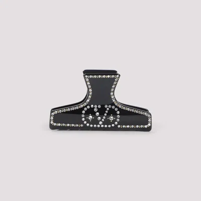 Valentino Garavani Hair Accessories Rhinestone Embellishments In Black
