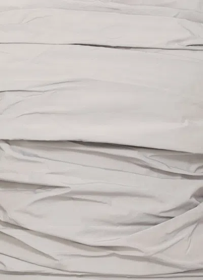 Rotate Birger Christensen Rotate Draped Mini Dress With Rear Zip Closure In Gray