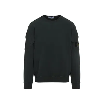 Stone Island Cotton Sweater In Green