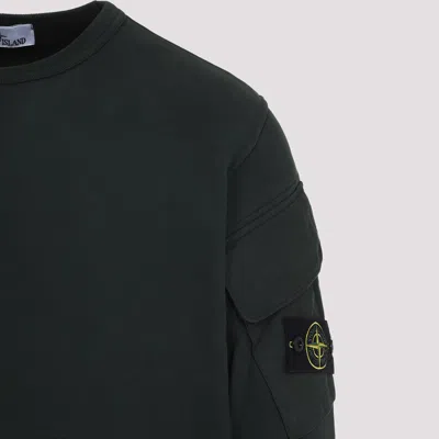 Stone Island Cotton Sweater In Green