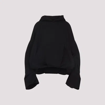 Dries Van Noten Hooded Sweater Front Pocket In Black
