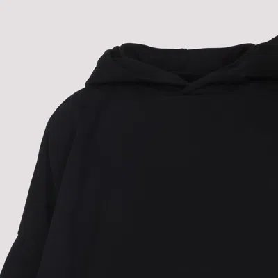 Dries Van Noten Hooded Sweater Front Pocket In Black