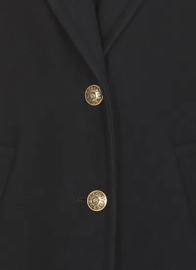 Golden Goose Cocoon Wool Coat In Blue