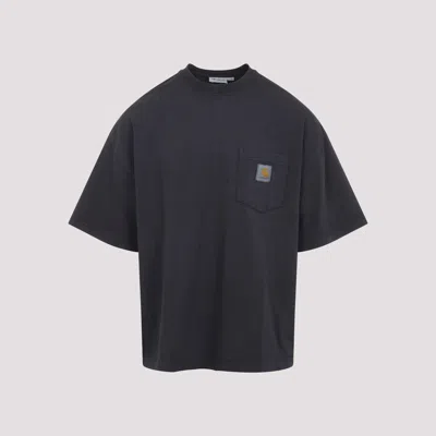 Carhartt S/s Hudson Pocket T-shirt In Brown