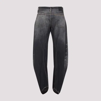 Acne Studios Womens Washed Black Gothik Barrel-leg Denim-blend Jeans In Black