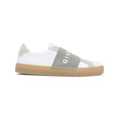 Givenchy Urban Street Sneakers In Leather And Suede With Elastic In Gray