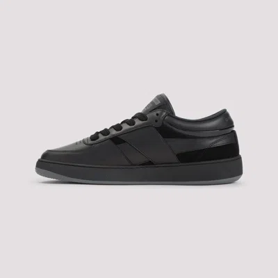 Givenchy G Move Panelled Leather Sneakers In Black