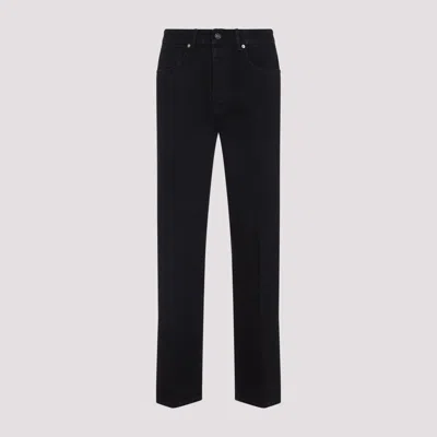 Givenchy Straight Fit Jeans With Crease Effect In Black