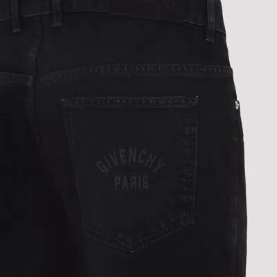 Givenchy Straight Fit Jeans With Crease Effect In Black