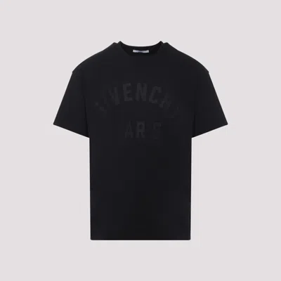 Givenchy Black T-shirt With Maxi Logo On The Front In Cotton Man