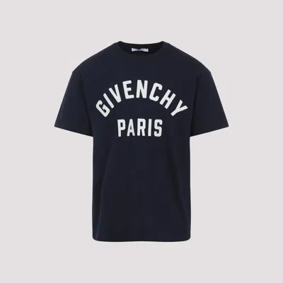 Givenchy Men Black Crewneck T-shirt With Maxi Logo Lettering On The Front In Cotton Man