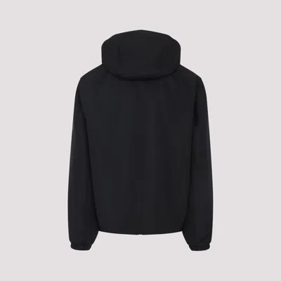Givenchy Drawstring Hooded Windbreaker Jacket In Blue