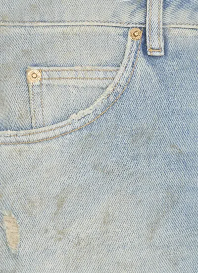 Golden Goose Deluxe Brand Men Marley Painter Cotton Jeans In Blue