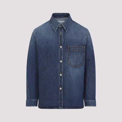 Givenchy Classic Denim Shirt With Button-up Front In Blue