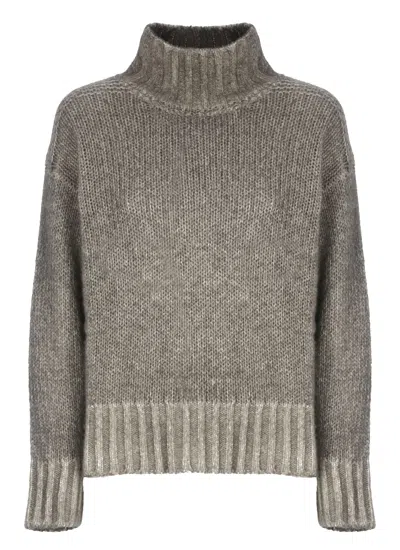 Avant Toi Cashmere Blend Sweater In Gray