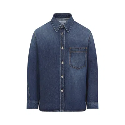 Givenchy Classic Denim Shirt With Button-up Front In Blue