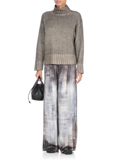 Avant Toi Cashmere Blend Sweater In Gray