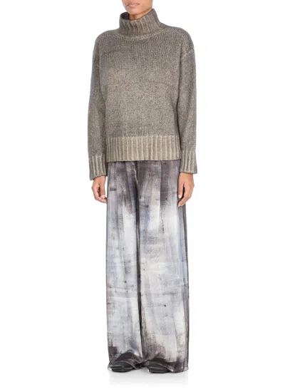 Avant Toi Cashmere Blend Sweater In Gray