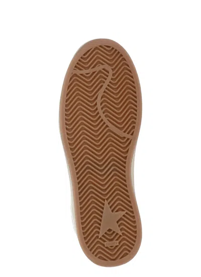 Golden Goose Women's Ballstar 2 Leather Upper And Spur Suede Star Shiny Leather Heel Sneaker In White