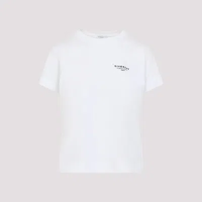 Givenchy White Cotton Jersey Crewneck T-shirt In White