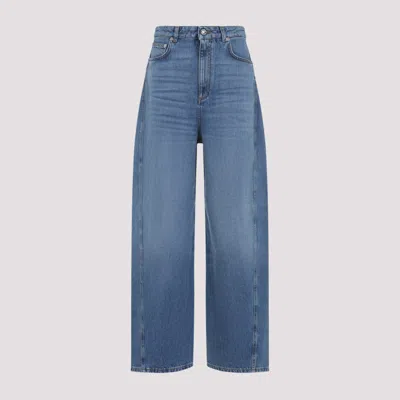 Givenchy Cocoon Logo-patch Jeans In Blue