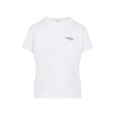 Givenchy White Cotton Jersey Crewneck T-shirt In White