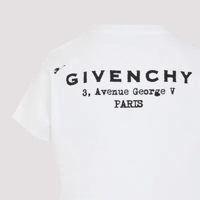 Givenchy White Cotton Jersey Crewneck T-shirt In White
