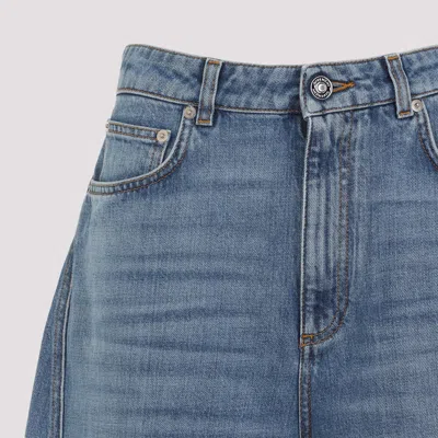 Givenchy Cocoon Logo-patch Jeans In Blue