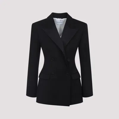 Givenchy Hourglass Single-breasted Wool Blazer In Black
