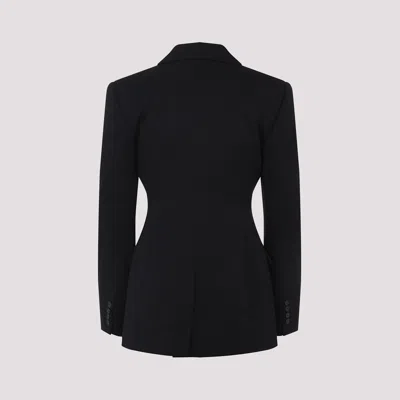 Givenchy Hourglass Single-breasted Wool Blazer In Black