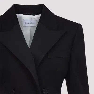 Givenchy Hourglass Single-breasted Wool Blazer In Black