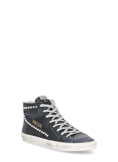 Golden Goose Maison Margiela Black Canvas Love To Death Sneakers In Black