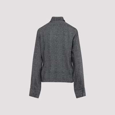 Ermanno Scervino Grey Tailored Shirt With Classic Collar In Gray