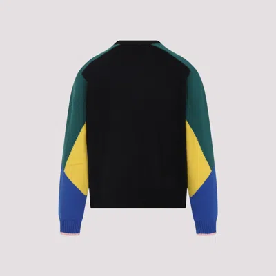 Casablanca Crewneck Merino Wool Jumper In Multi