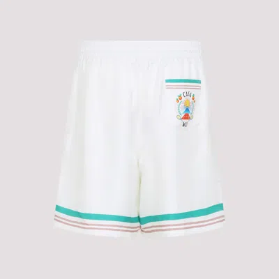 Casablanca Shorts In Seta Bianca In White