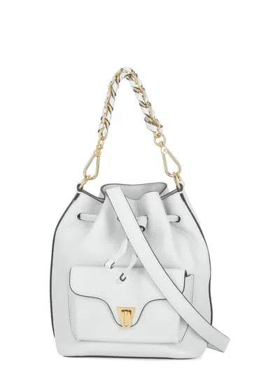 Coccinelle Beat Generation Chain-strap Bucket Bag In Neutral