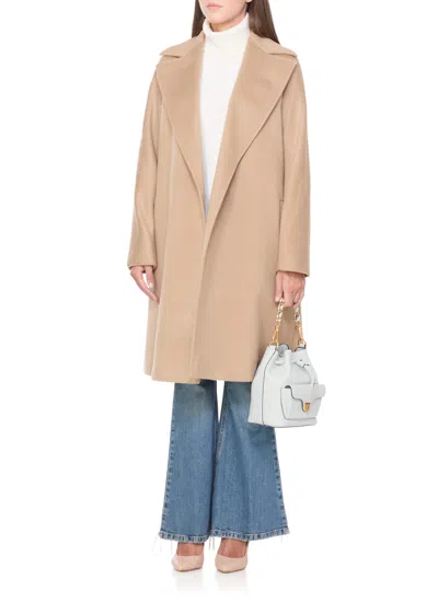 Coccinelle Beat Generation Chain-strap Bucket Bag In Neutral