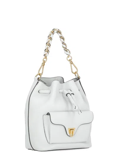 Coccinelle Beat Generation Chain-strap Bucket Bag In Neutral