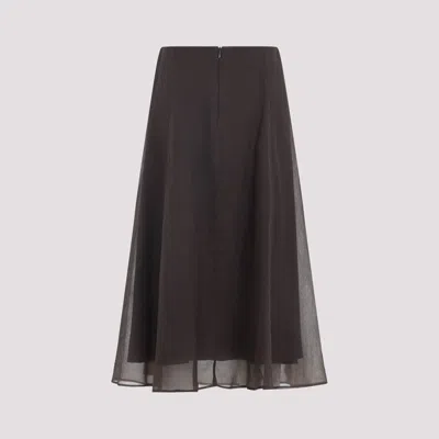 Brunello Cucinelli Pleated Skirt In Black