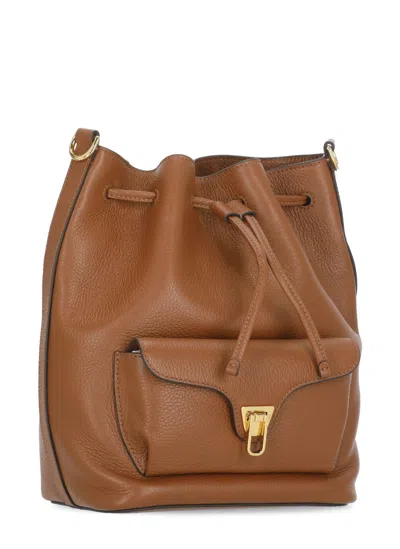 Coccinelle Leather Women Women's Handbag In Brown