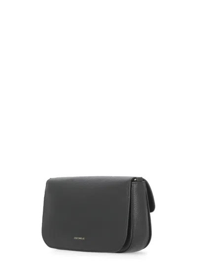Coccinelle C-me Medium Shoulder Bag In Black