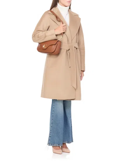 Coccinelle C-me Shoulder Bag In Brown