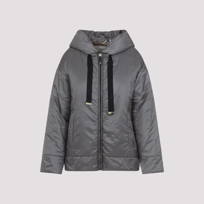 Max Mara The Cube Dark Grey Polyester Daria Padded Jacket In Gray