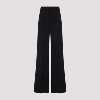 Max Mara High-rise Cady Wide-leg Pants In Black