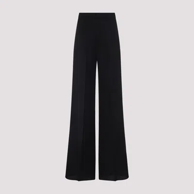 Max Mara High-rise Cady Wide-leg Pants In Black