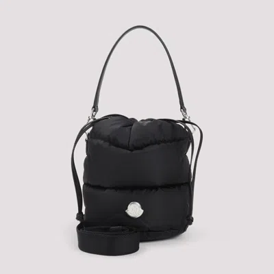 Moncler Caradoc Fabric Bucket Bag With Adjustable Strap In Black