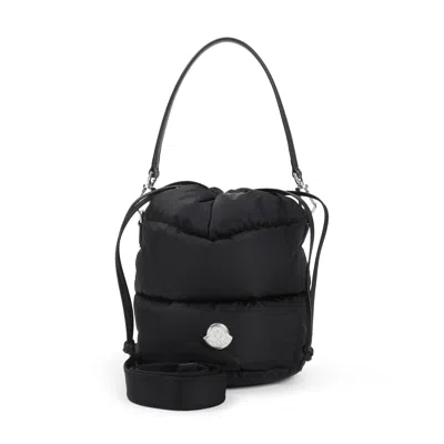 Moncler Caradoc Fabric Bucket Bag With Adjustable Strap In Black